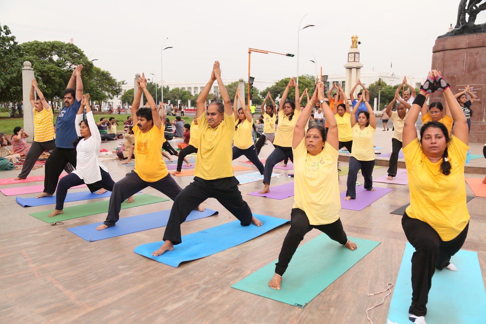 Outdoor yoga